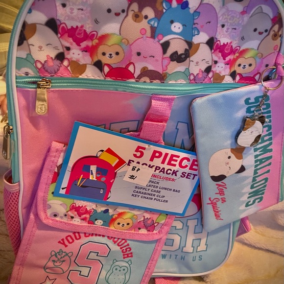 New with tags, Squishmallow Backpack - 5 piece. $45 MSRP - Picture 6 of 9
